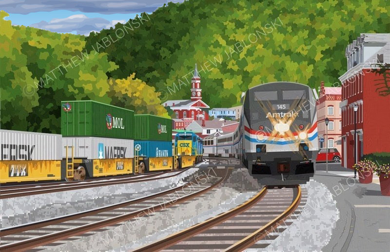Amtrak's Capitol Limited in Cumberland, MD
